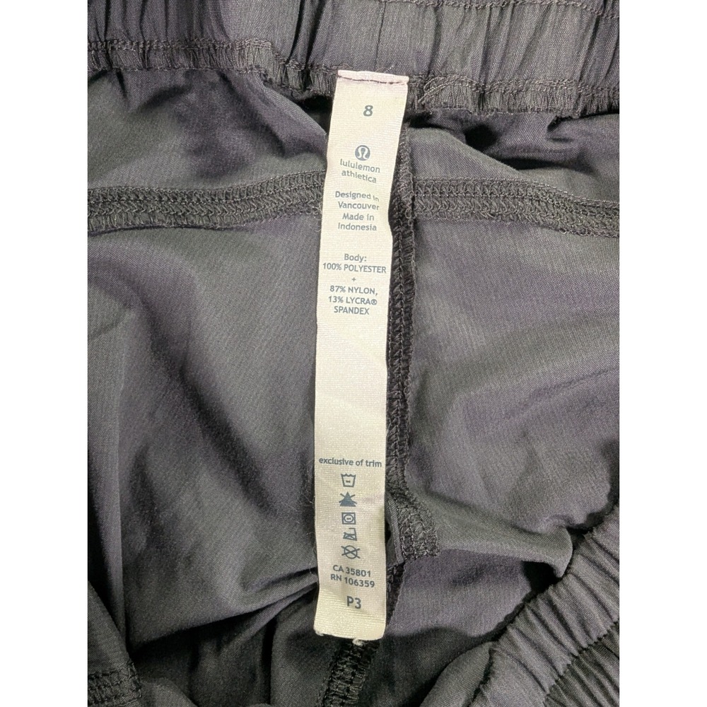 Lululemon Dance Studio Crop Pants Gray Ruched Joggers Size 8 Drawstring Pockets - Picture 2 of 6